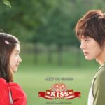 Korean drama poster with kiss logo