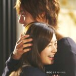 Smiling couple hugging in warm embrace