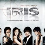 Korean drama poster with six people under "IRIS