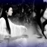 Romantic wuxia drama poster with three characters