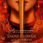 Movie poster: woman with fan covering mouth