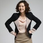 Smiling businesswoman with hands on hips