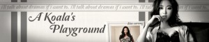 Stylish header for a drama blog.