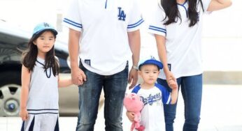 Lee Bum Soo Decks Out Wife and Adorable Kids in Dodgers Blue and Heads to LA to Attend All-Star Game