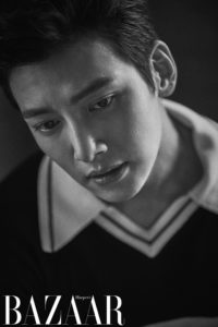 Black and white portrait of a young man.