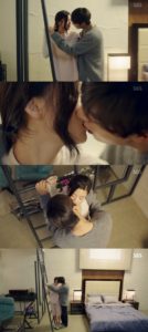 Couple sharing an intimate moment together.