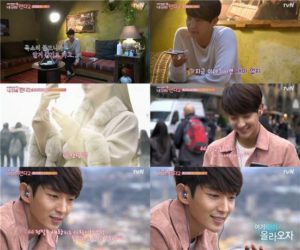 Person enjoying conversations in various settings.