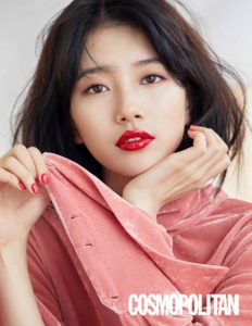 Suzy Tries on Different Lipsticks and Outfits in April 2018 Cosmo Korea ...