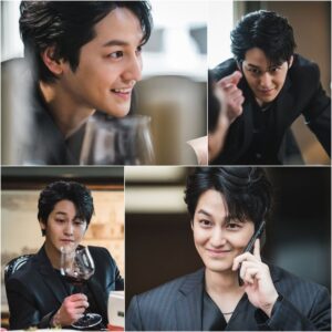 Smiling man in various formal settings.