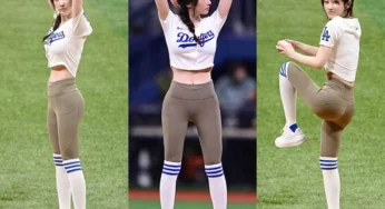 K-actress Jeon Jong Seo is a Thirst Trap Throwing Ceremonial First Pitch at Dodgers Exhibition Game in Seoul