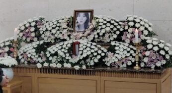 Actress Kim Sae Ron’s Memorial Hall Brings Mourners Including Her Most Famous Role The Man From Nowhere Costar Won Bin and Wife Lee Na Young