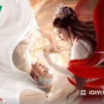 Fantasy scene with two elegantly dressed figures.