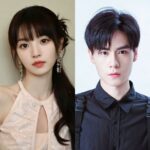 A woman and man in formal attire.