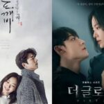 Two Korean drama posters side by side.