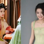 Woman in traditional and modern attire.