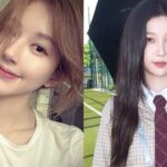 Two women smiling in different settings.