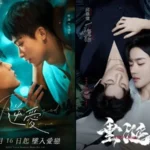 Two romantic drama posters side by side.