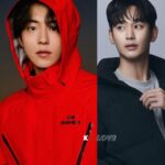 Two men wearing red and black jackets.