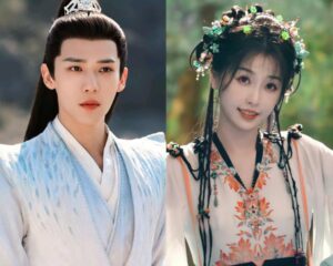 Two people in traditional Asian attire.