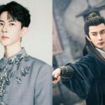 Man in suit, man in traditional costume.