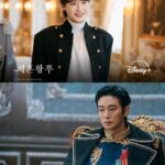 Korean drama characters in royal attire.