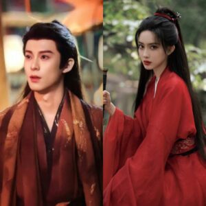 Two people in traditional Chinese clothing.